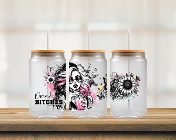 Drink Up B's 16oz Glass Can Wrap