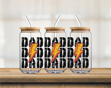 DAD 16oz Glass Can Wrap