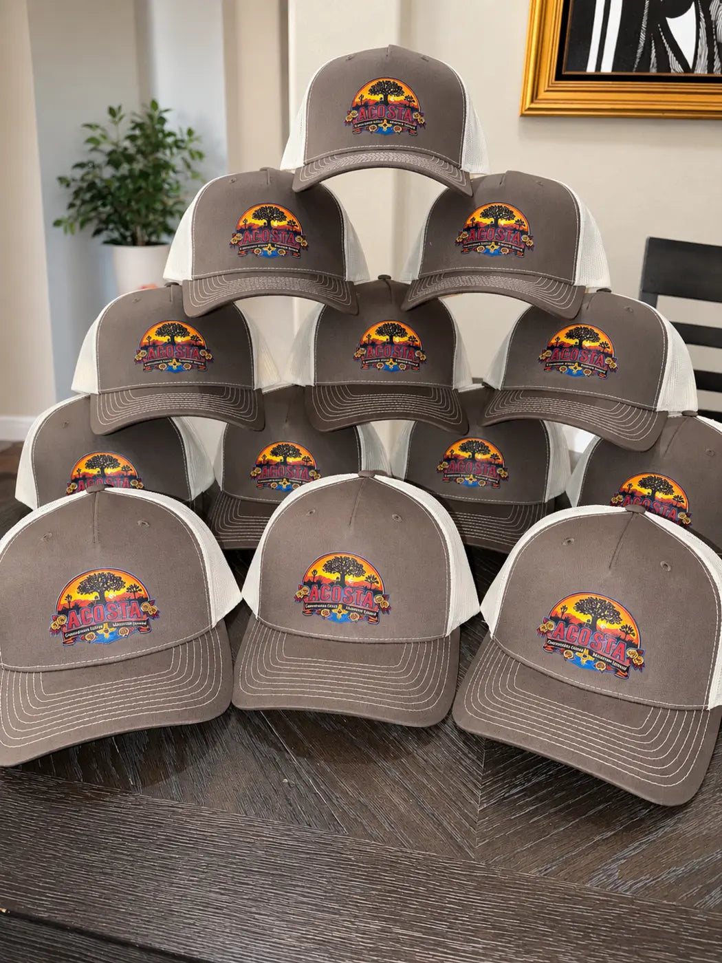 Coordinated bulk order of custom caps